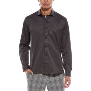 Stone Rose Mens  Performance Stretch Woven Shirt, Grey
